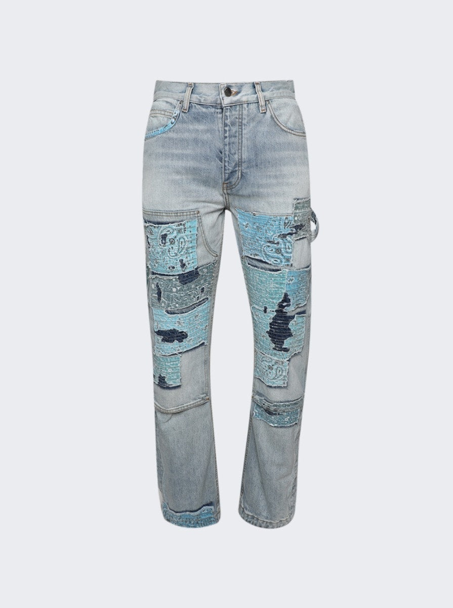 Men | Amiri | Patchwork Bandana Carpenter Jean