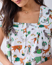 Lucky Paws - Pintuck Short Set - Irish Cream - Printfresh