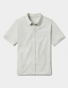 Men | Normal Jersey Button Up | Sea Glass