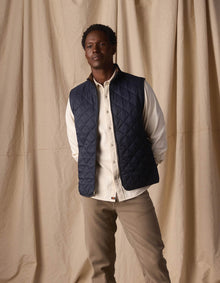 Men | Quilted Liner Vest | Navy