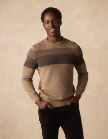 Men | Tom Stripe Crew | Jute