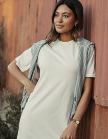 Women | Normal Jersey T-Shirt Dress | Canvas