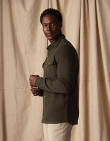 Men | Looped Terry Button Up | Alpine