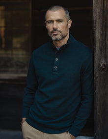 Men | Puremeso Button Popover | Emerald