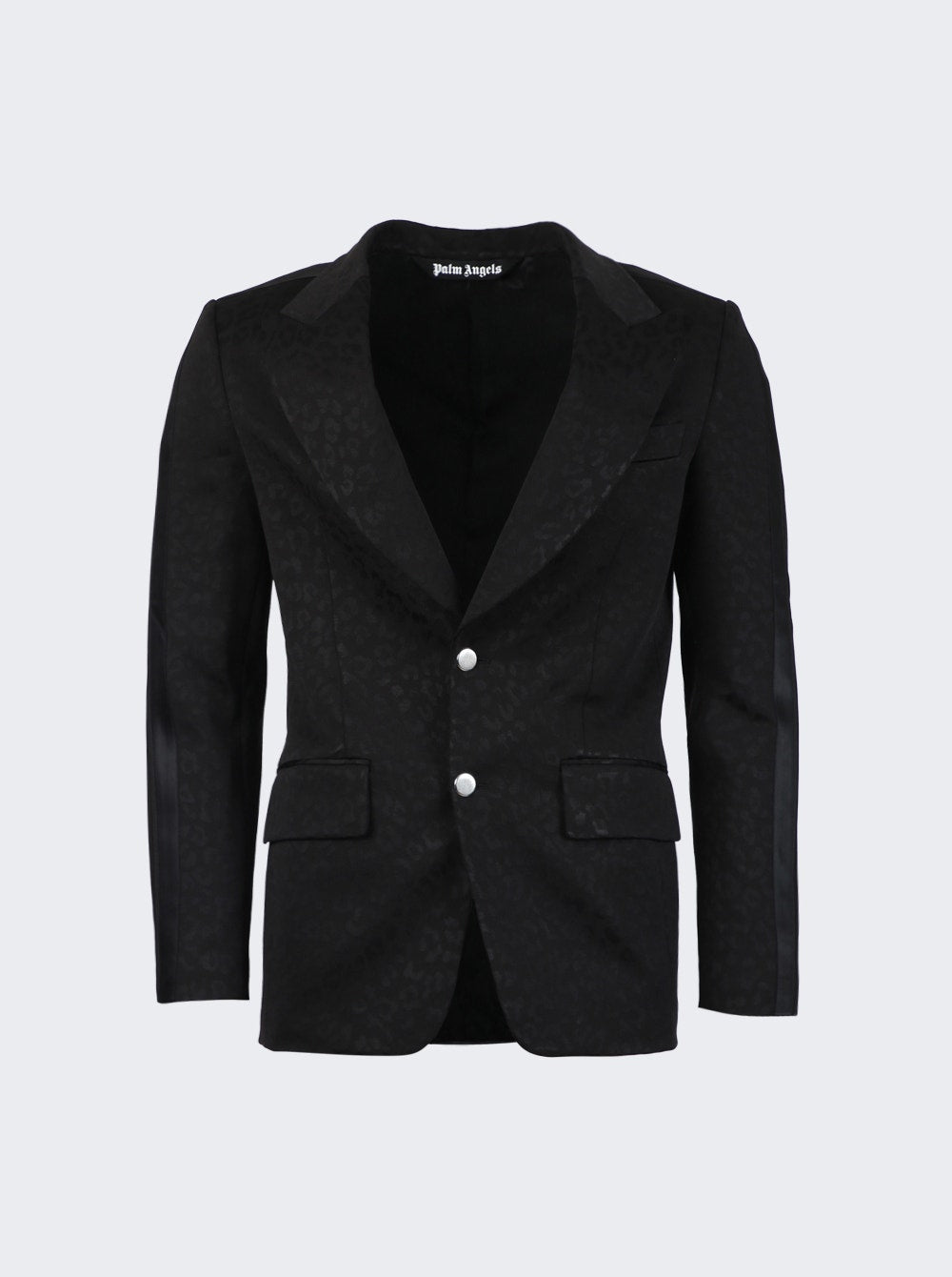 Men | Palm Angels | Tonal Leopard Blaxer | Black