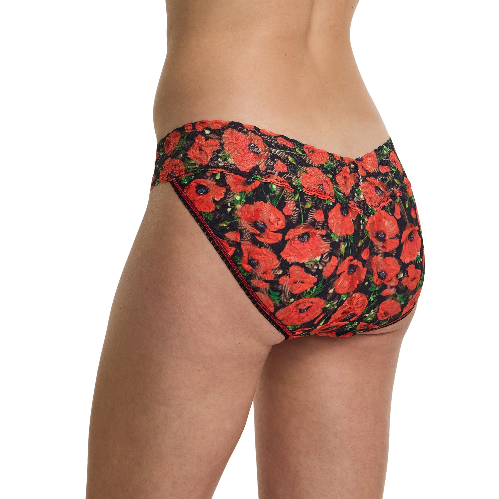 Signature Lace V-Kini | Poppy Holiday (Black)