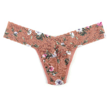 Signature Lace Low Rise Thong | Terracotta Rose