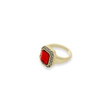 The Kundalini Cocktail Ring Red (Smith & Cult X Argento Vivo) | 14K Yellow Gold-Plated