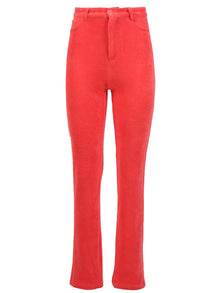 Women | Maisie Wilen | Knitted Mockumentary Jeans | Tomato