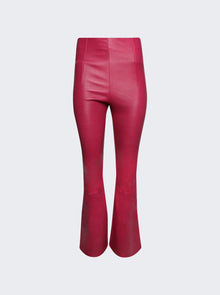 Amiri | Flare Leather Leggings Fuchsia Pink