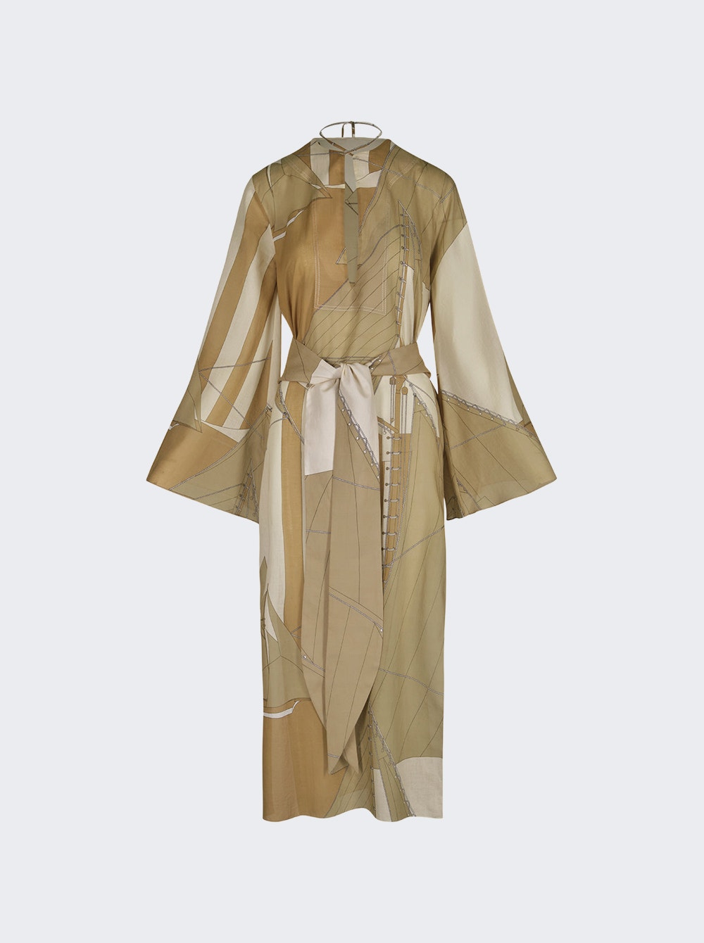 Women | Johanna Ortiz | Aqua Cruiser Tunic Dress Sand And Ecru | Multi