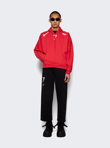 Men | PROTOTYPES | Moved Neckline Hoodie | Red