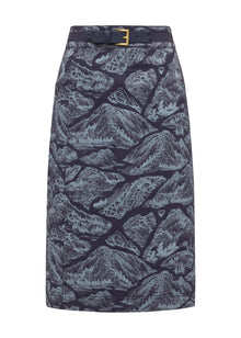 Pattern Skirt | Blue