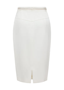 Pencil Skirt | White
