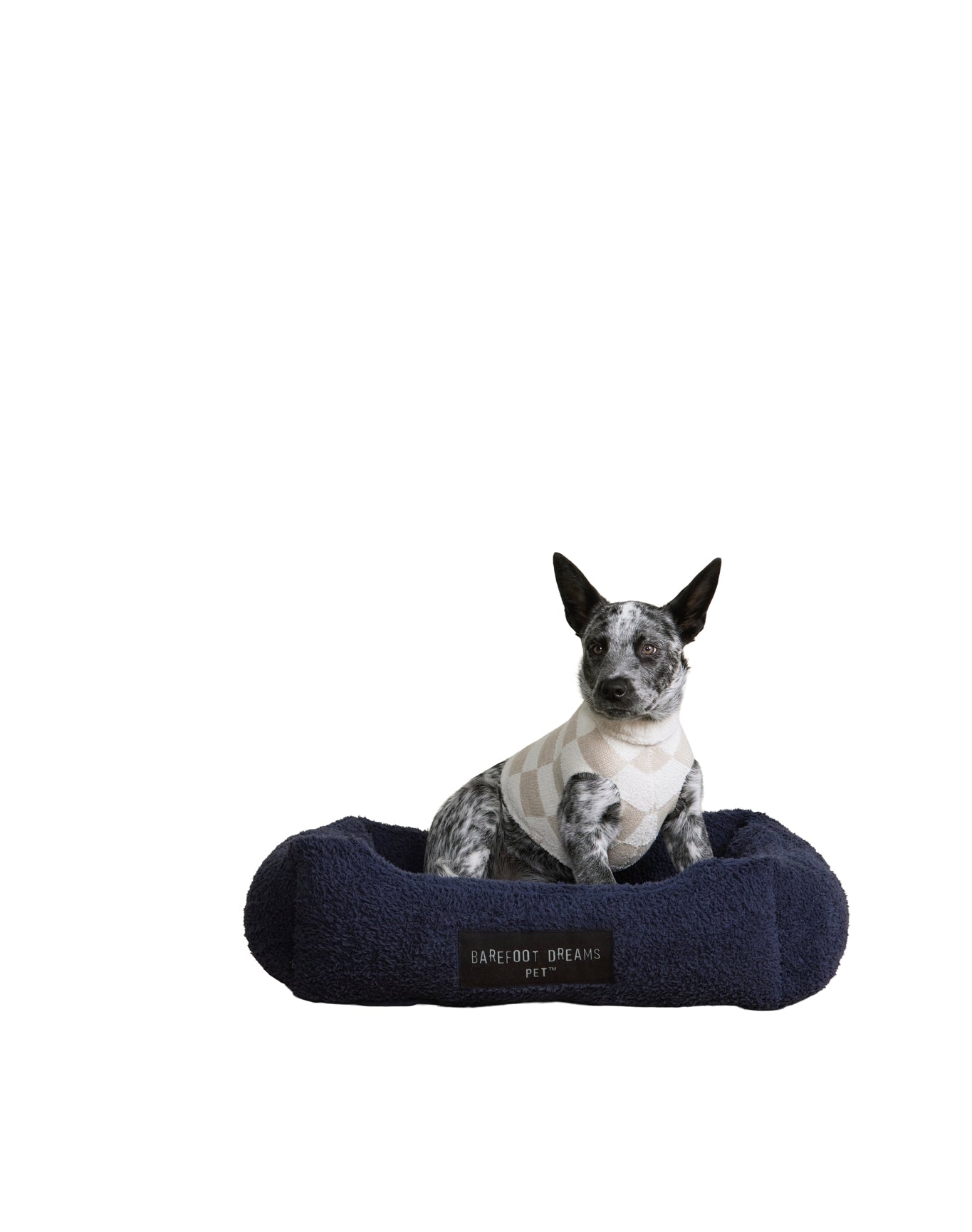 Pet | Cozychic Cotton Checkered Sweater | Oatmeal-Cream