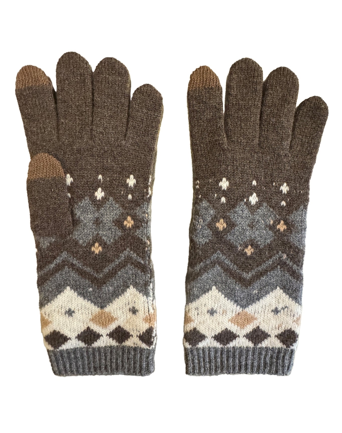 Phenix | Women | Fairisle Touch Tech Glove | Grey
