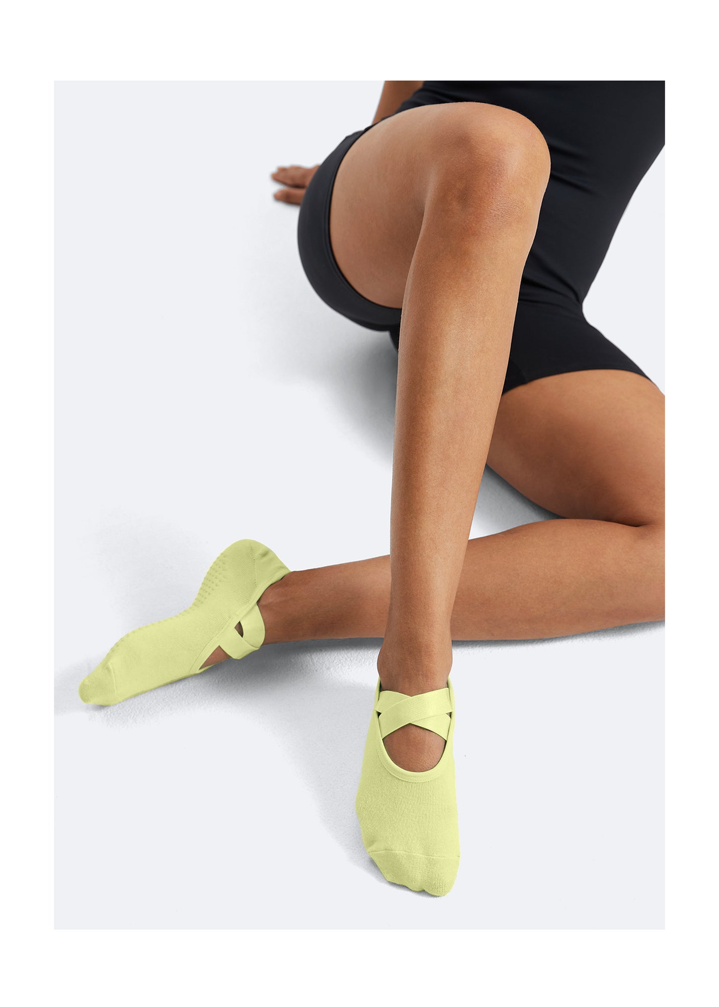 Pilates Grip Socks | Butter Yellow