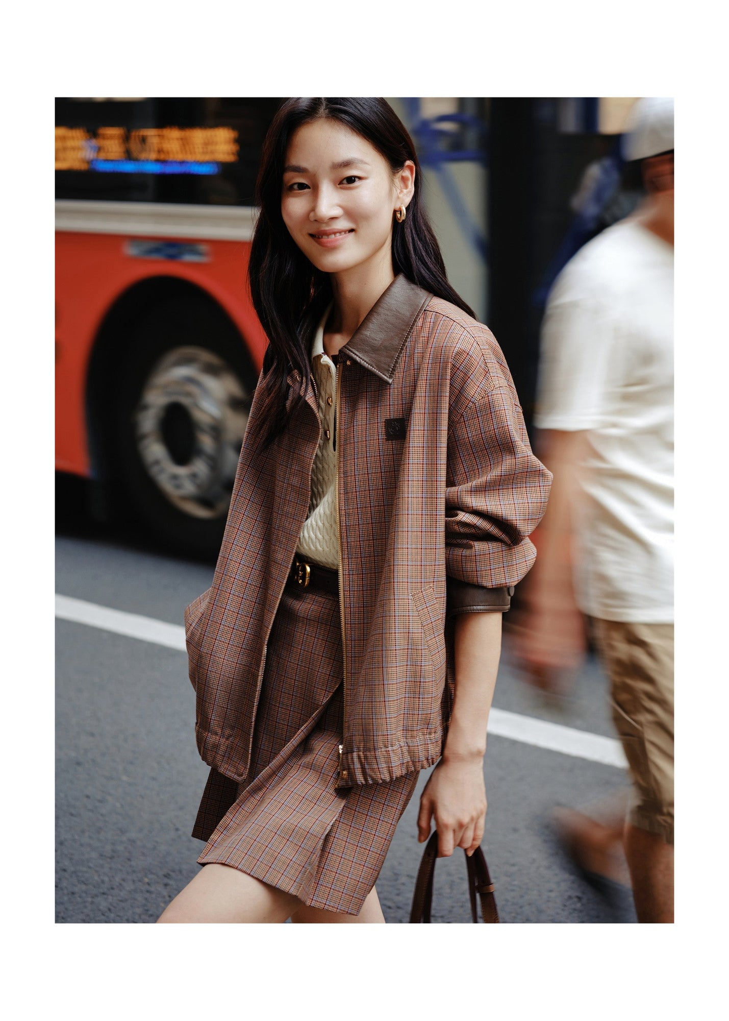 Plaid Jacket | Brown