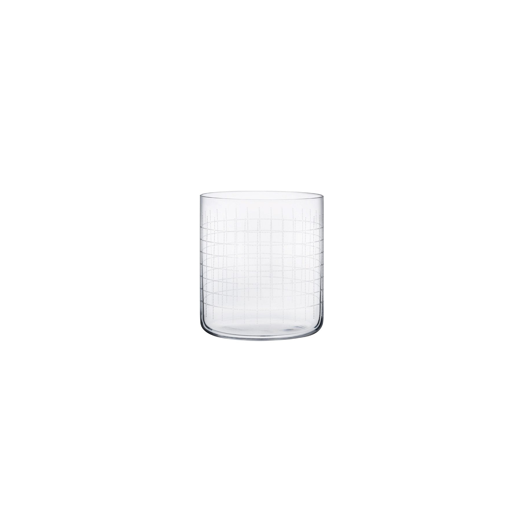Finesse Grid Whisky Dof Glasses | Clear Crystal | Set of 4