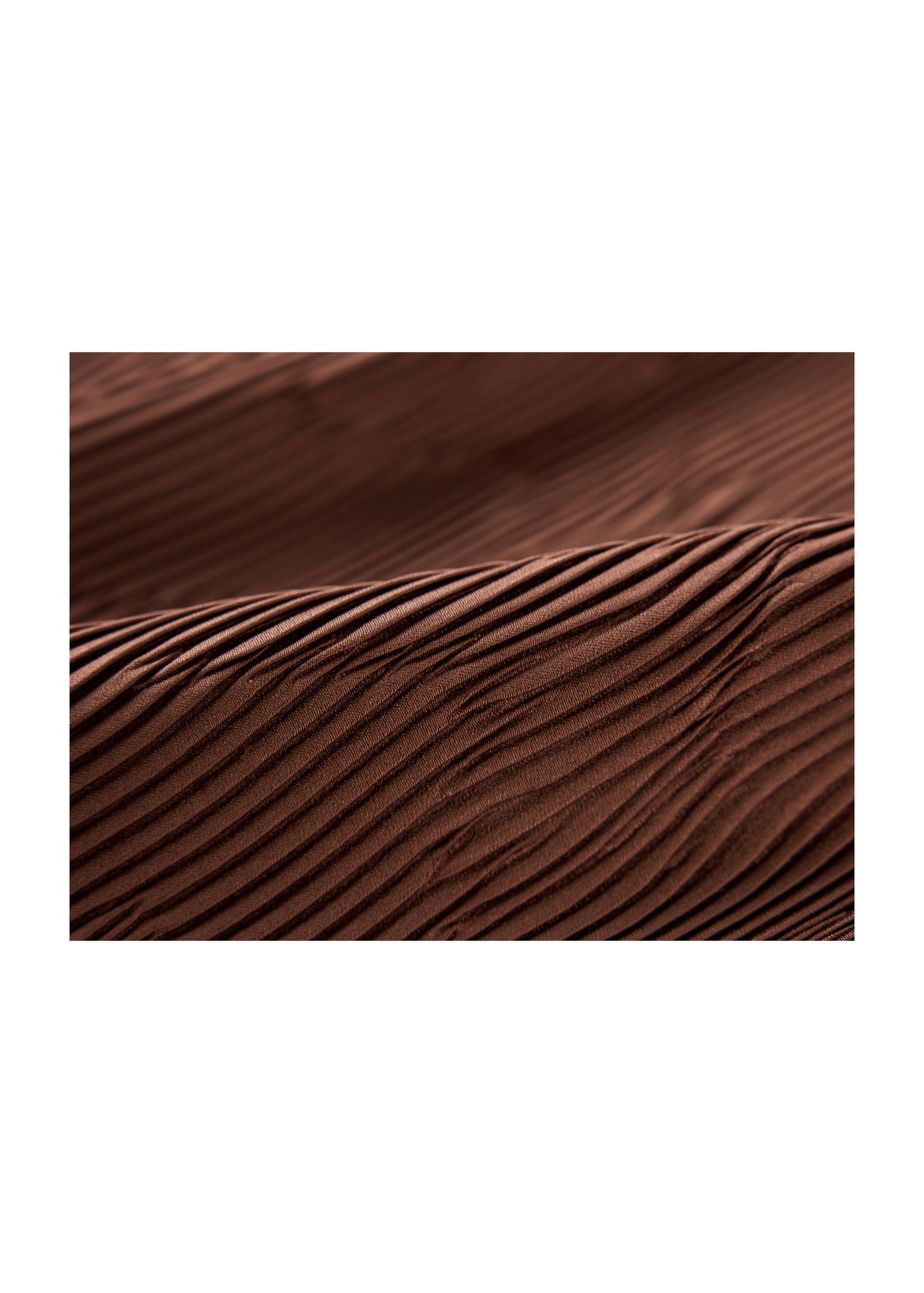Pleated Midi Skirt | Brown