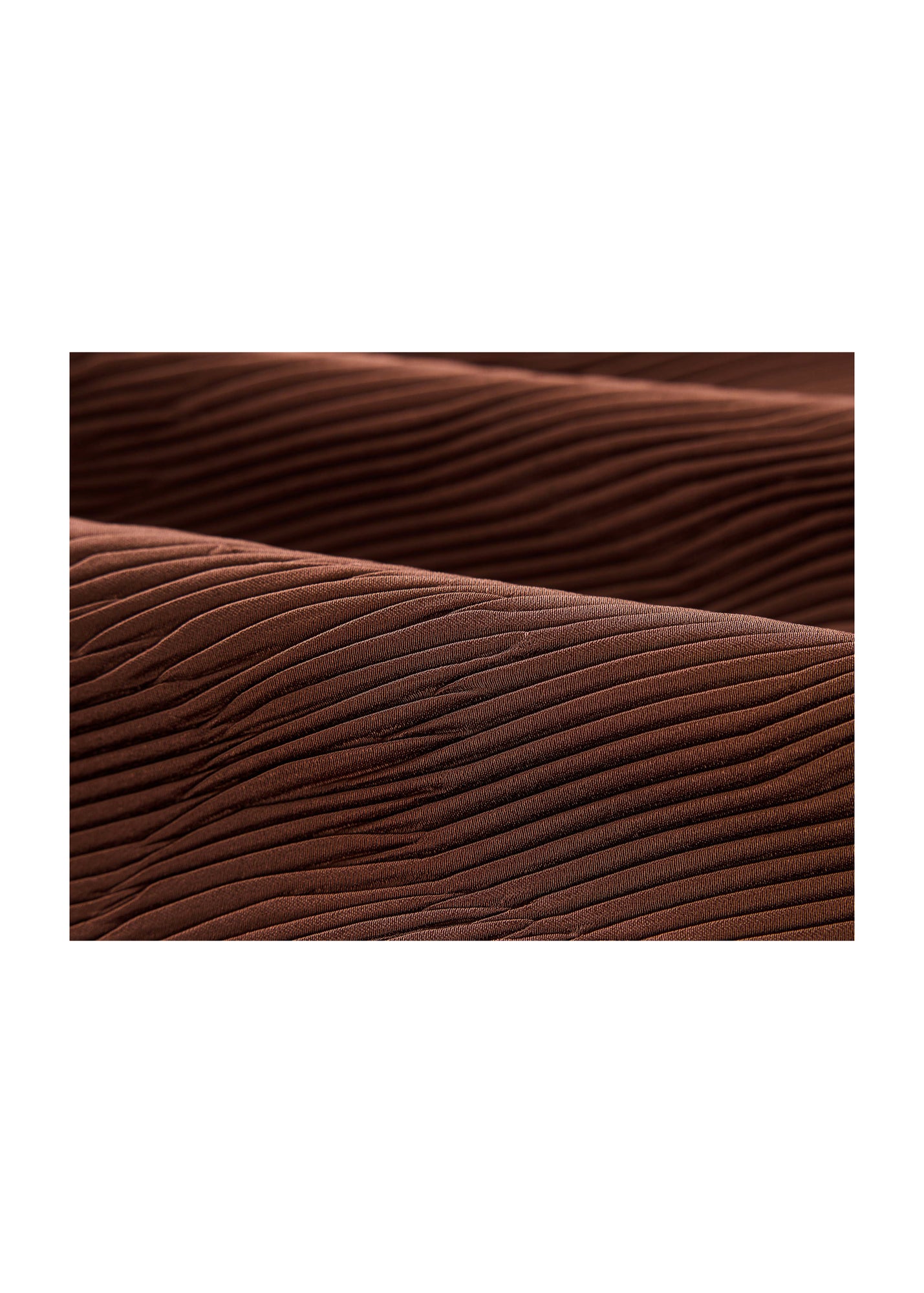 Pleated Midi Skirt | Brown