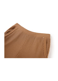 Pleated Trousers | Brown