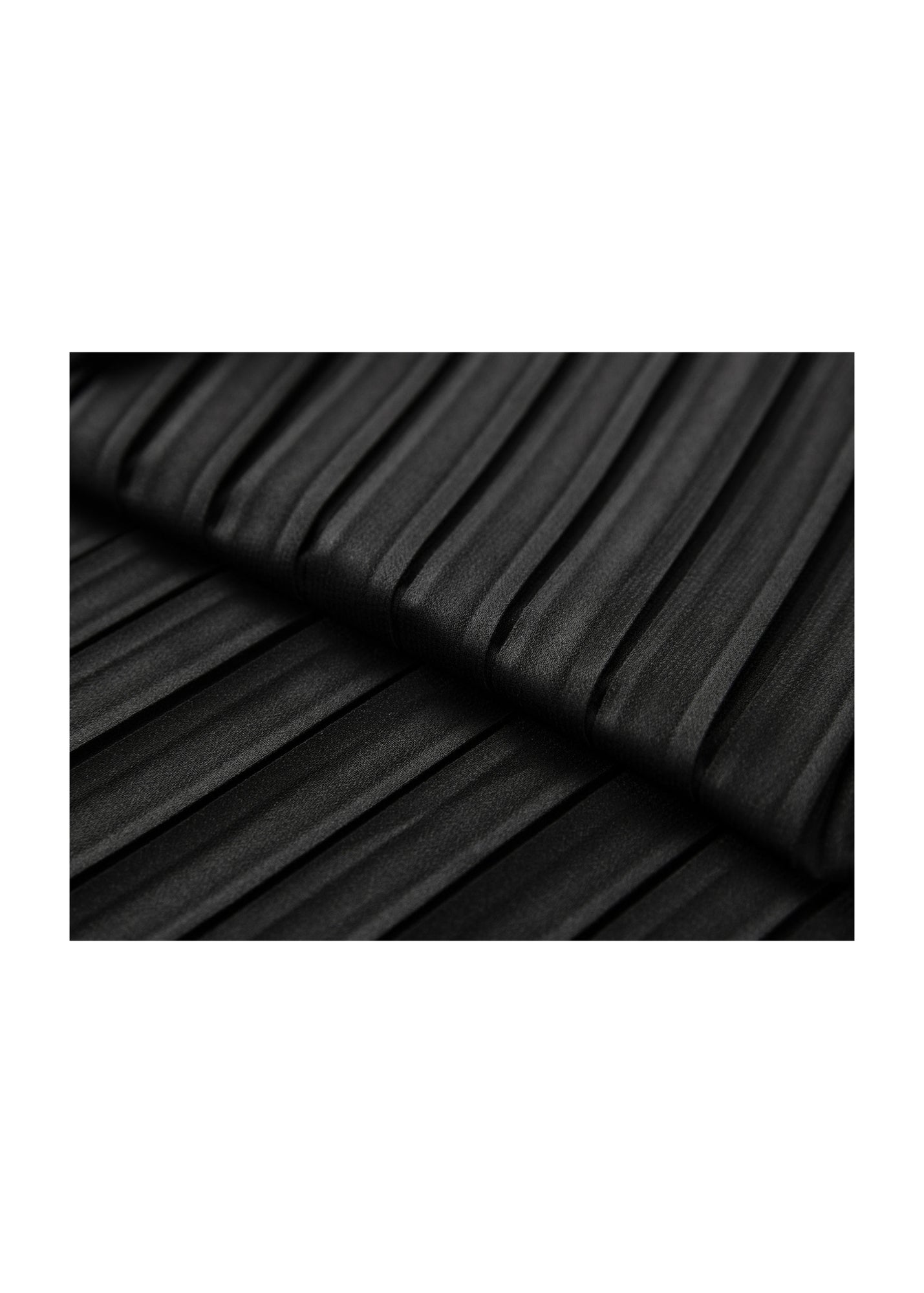 Pleated Waist-Cinched Dress | Black