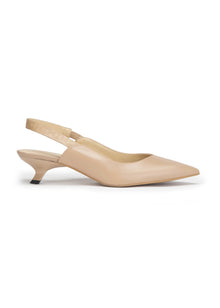 Pointed-Toe Heel | Camel