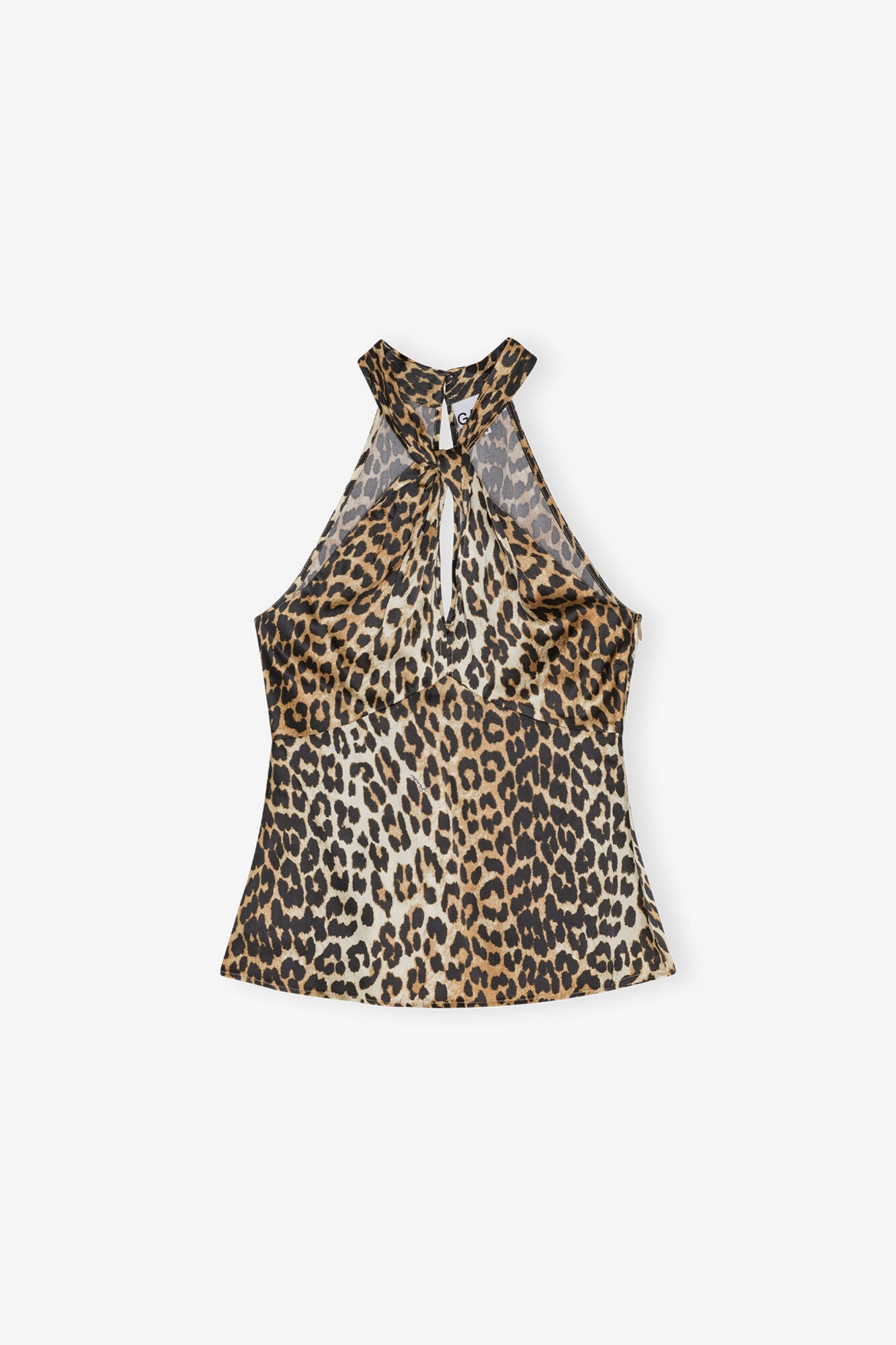 Print Satin Top | Leopard