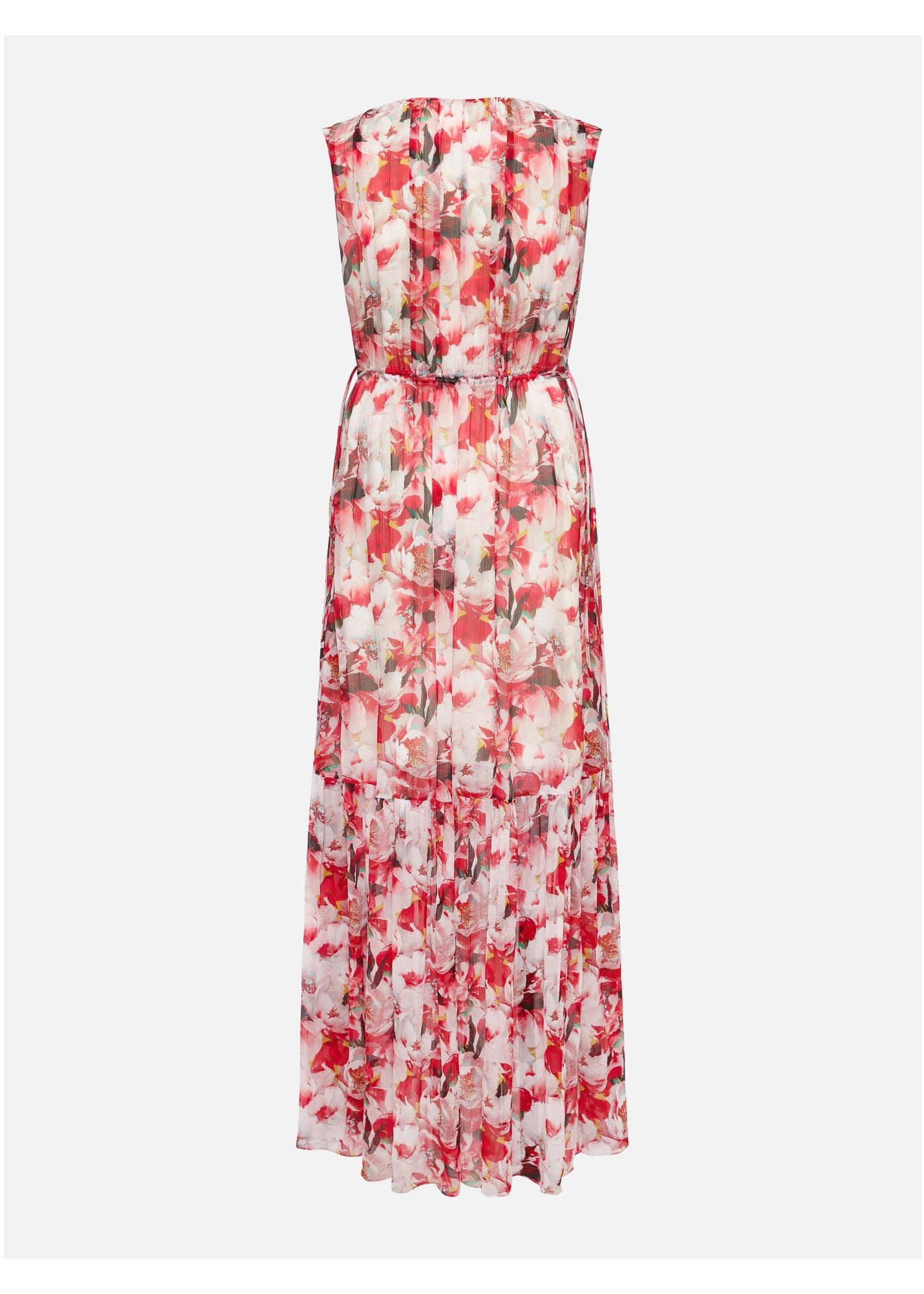 Printed Midi Dress | Red