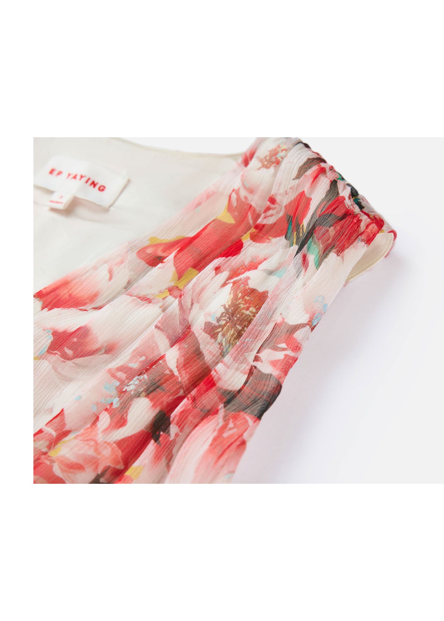 Printed Midi Dress | Red