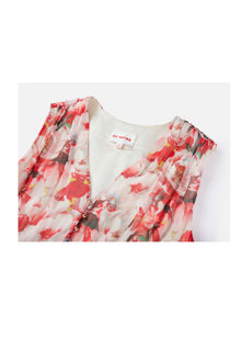 Printed Midi Dress | Red
