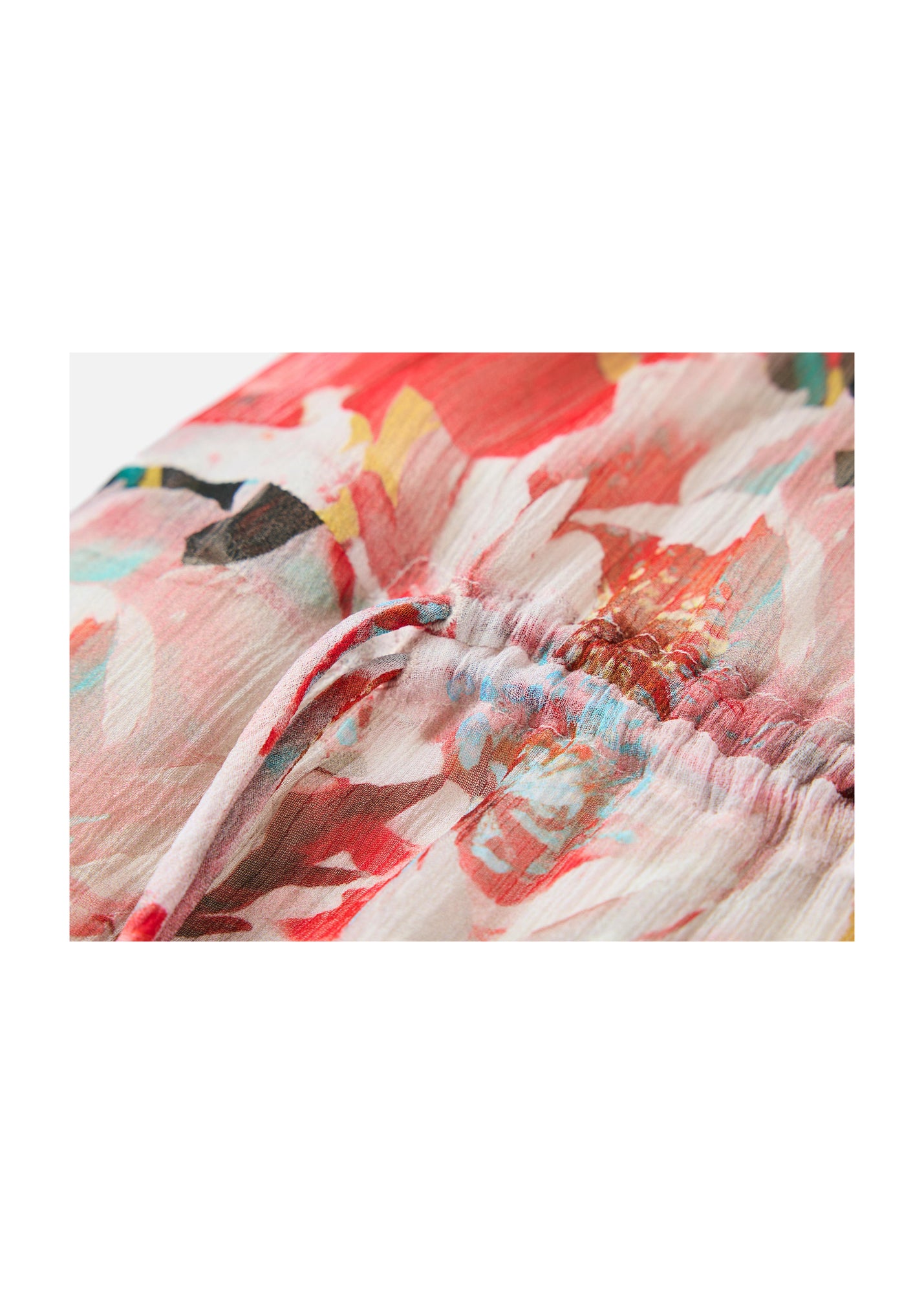 Printed Midi Dress | Red