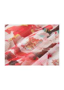 Printed Midi Dress | Red