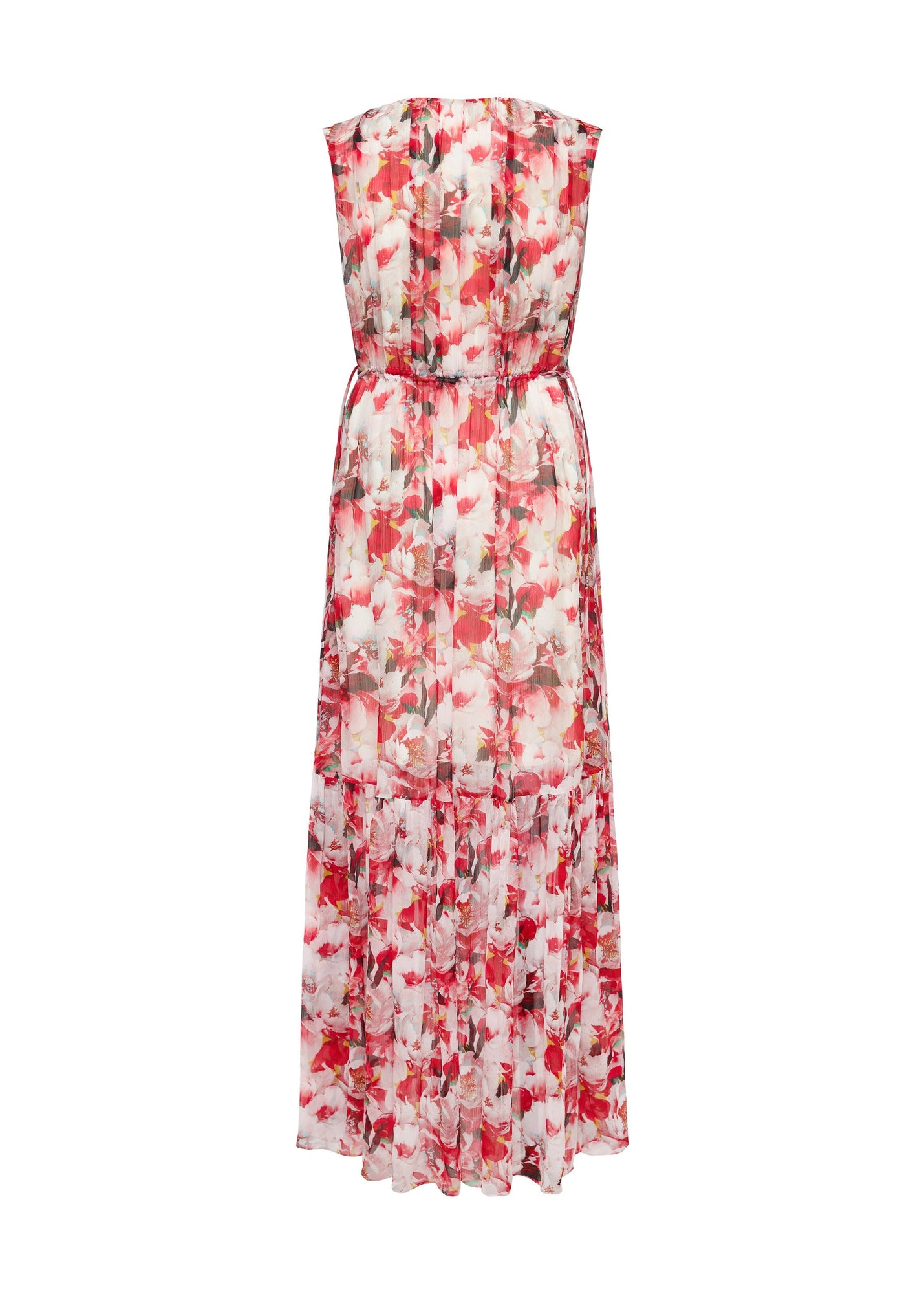 Printed Midi Dress | Red