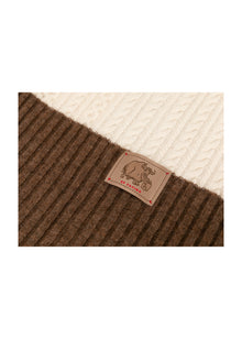 Printed Shawl | Beige/Brown
