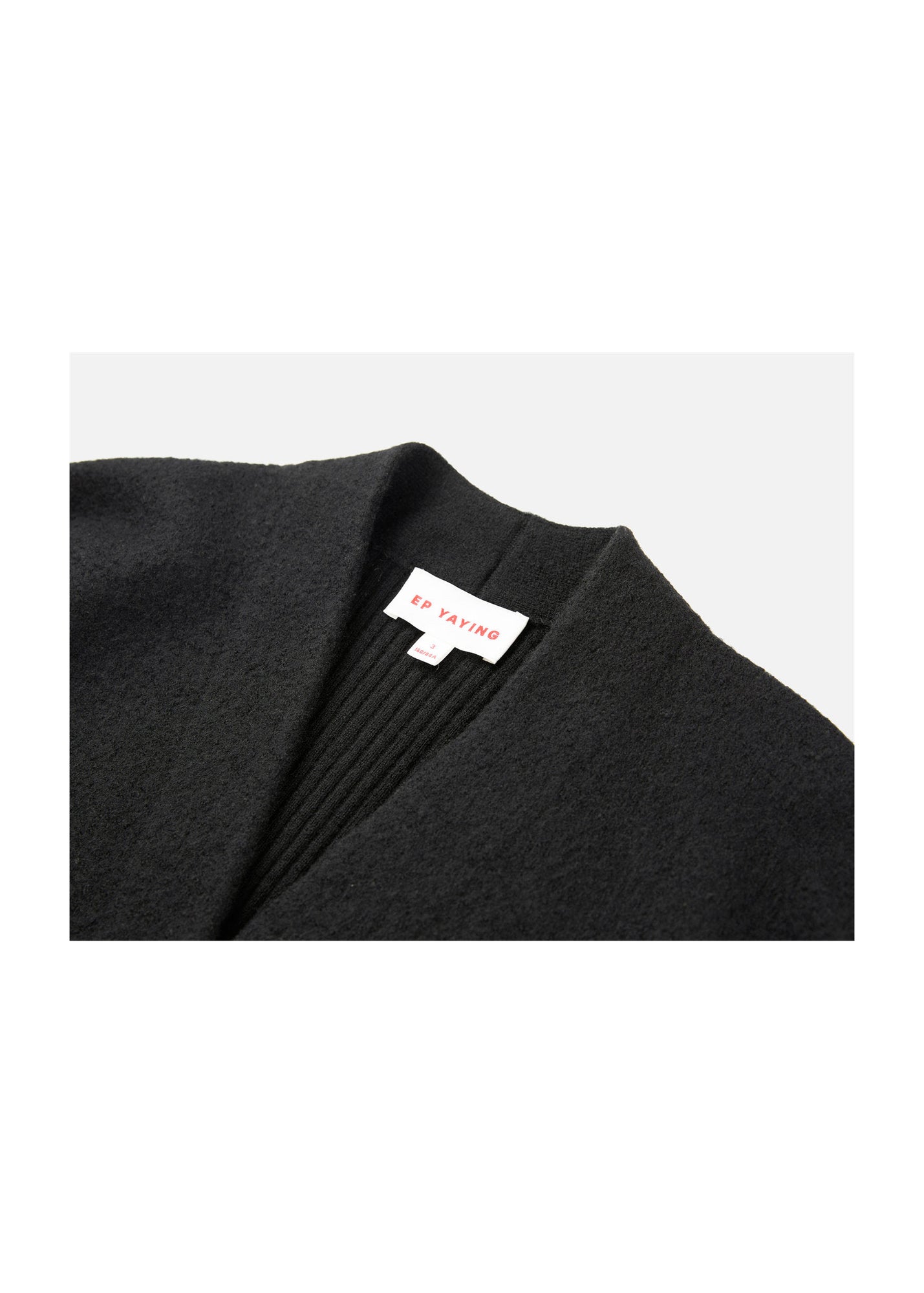 Pure Wool Knitted Cardigan | Black