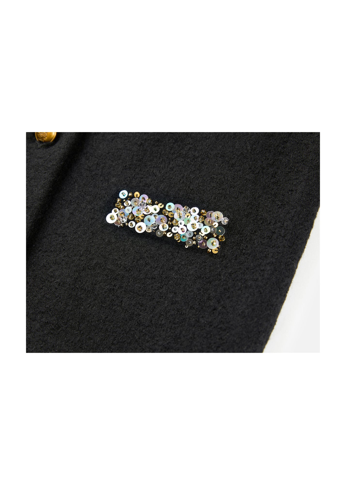 Pure Wool Knitted Cardigan | Black