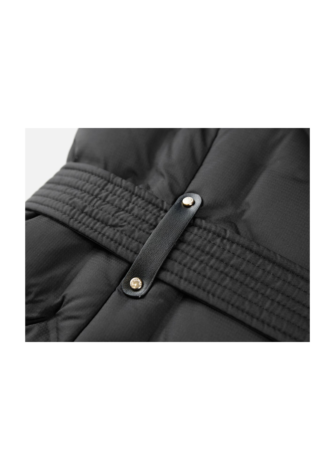 Quilted Long Coat | Black