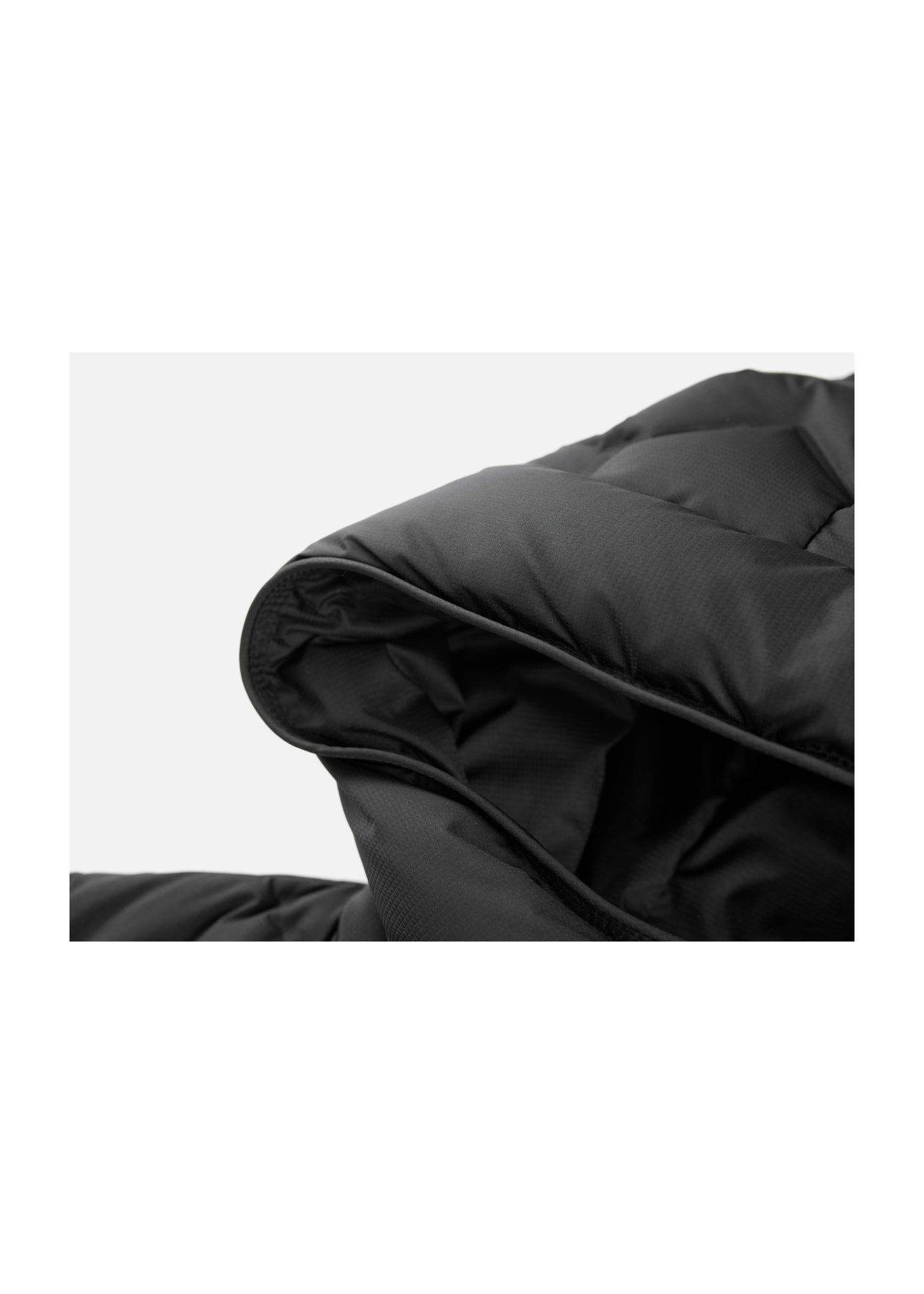 Quilted Long Coat | Black