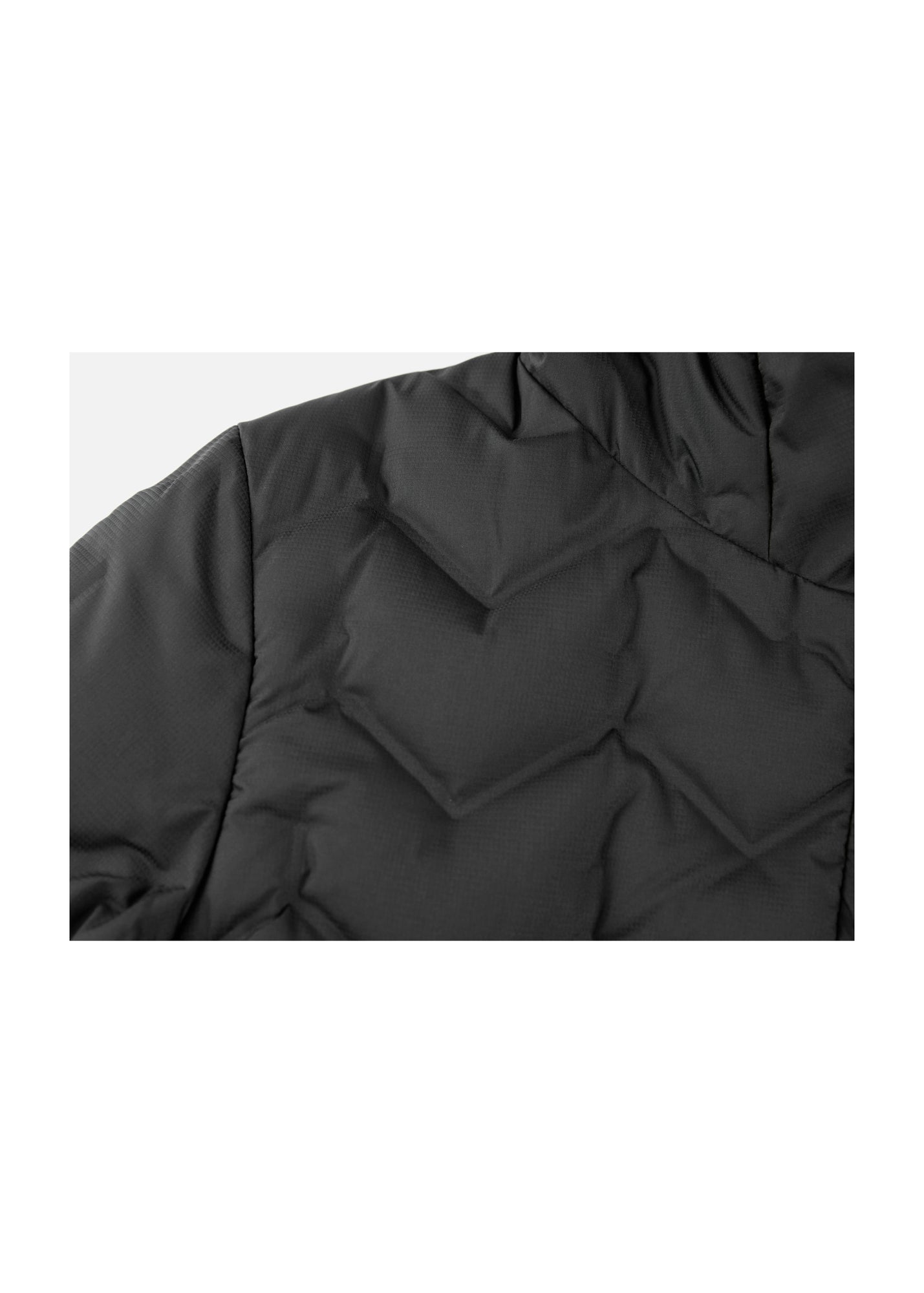 Quilted Long Coat | Black