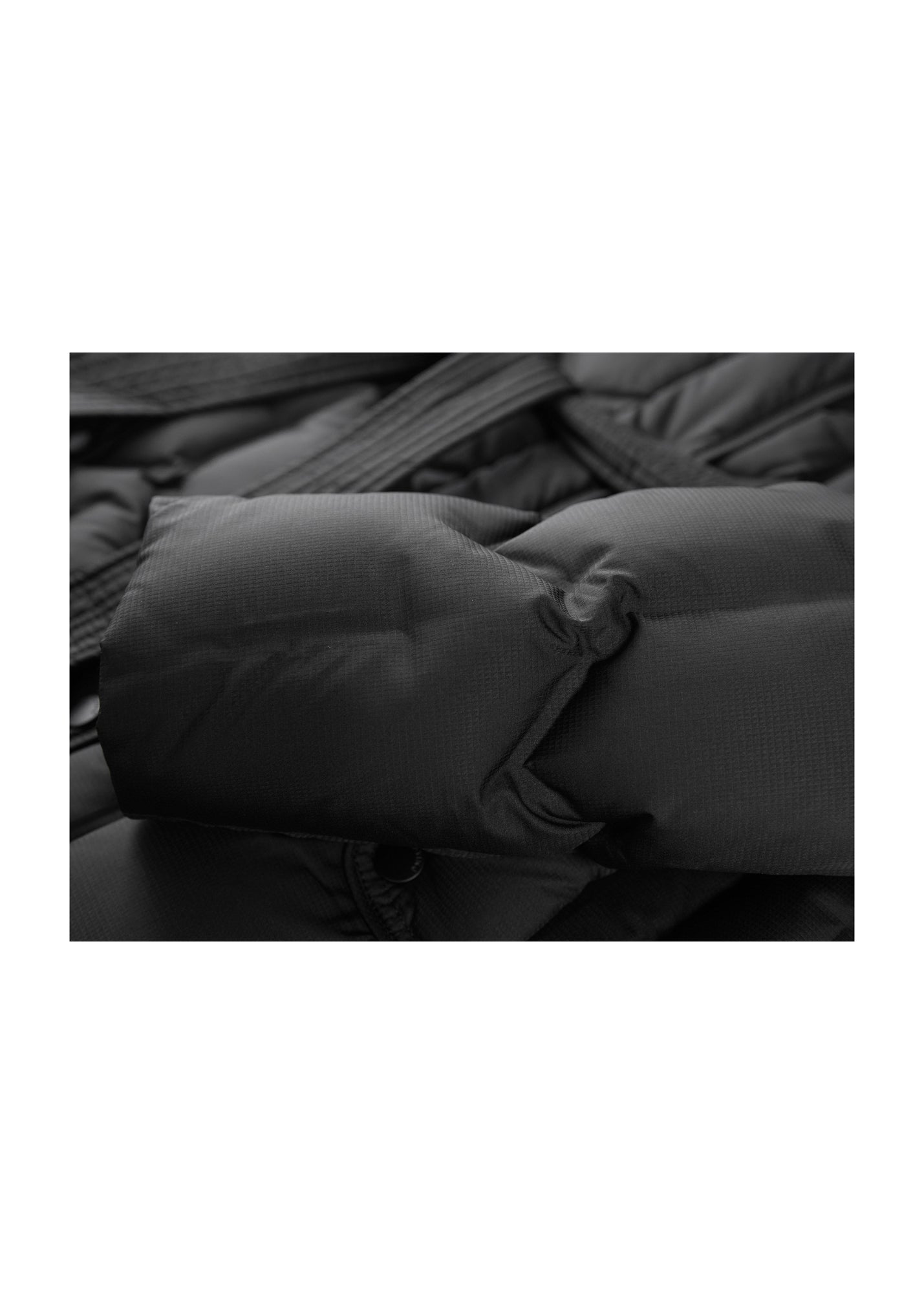Quilted Long Coat | Black