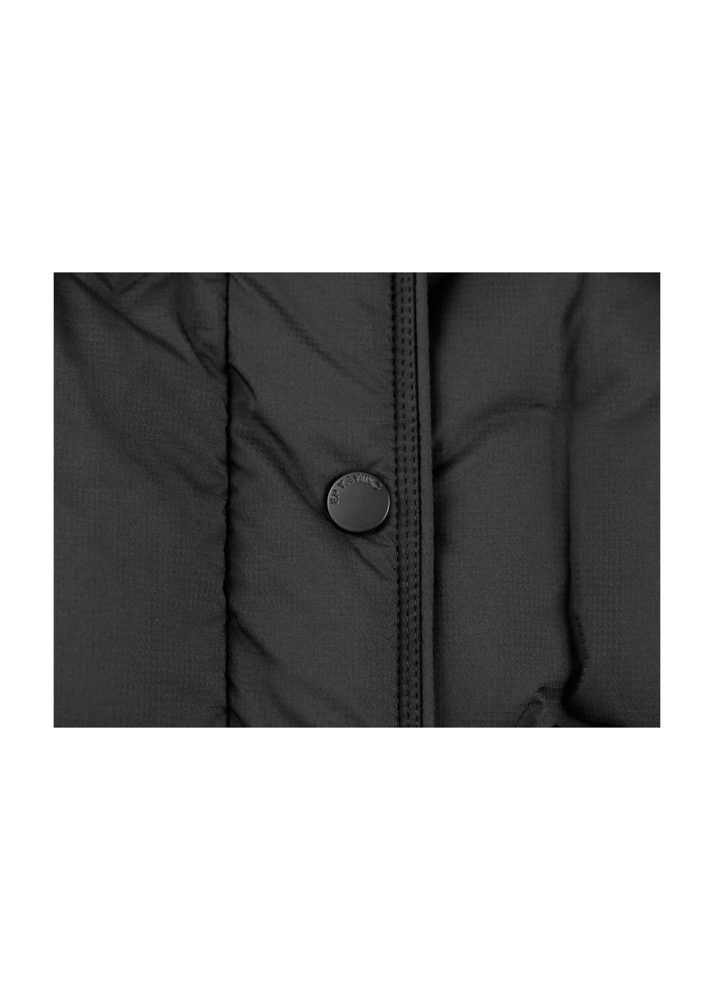 Quilted Long Coat | Black