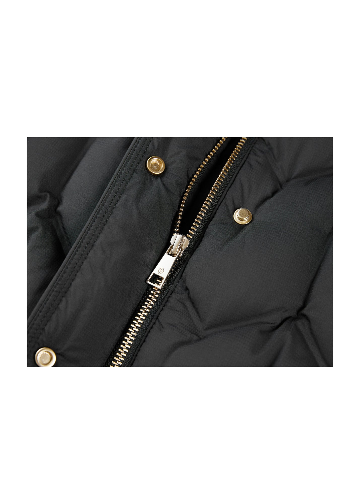 Quilted Long Coat | Black