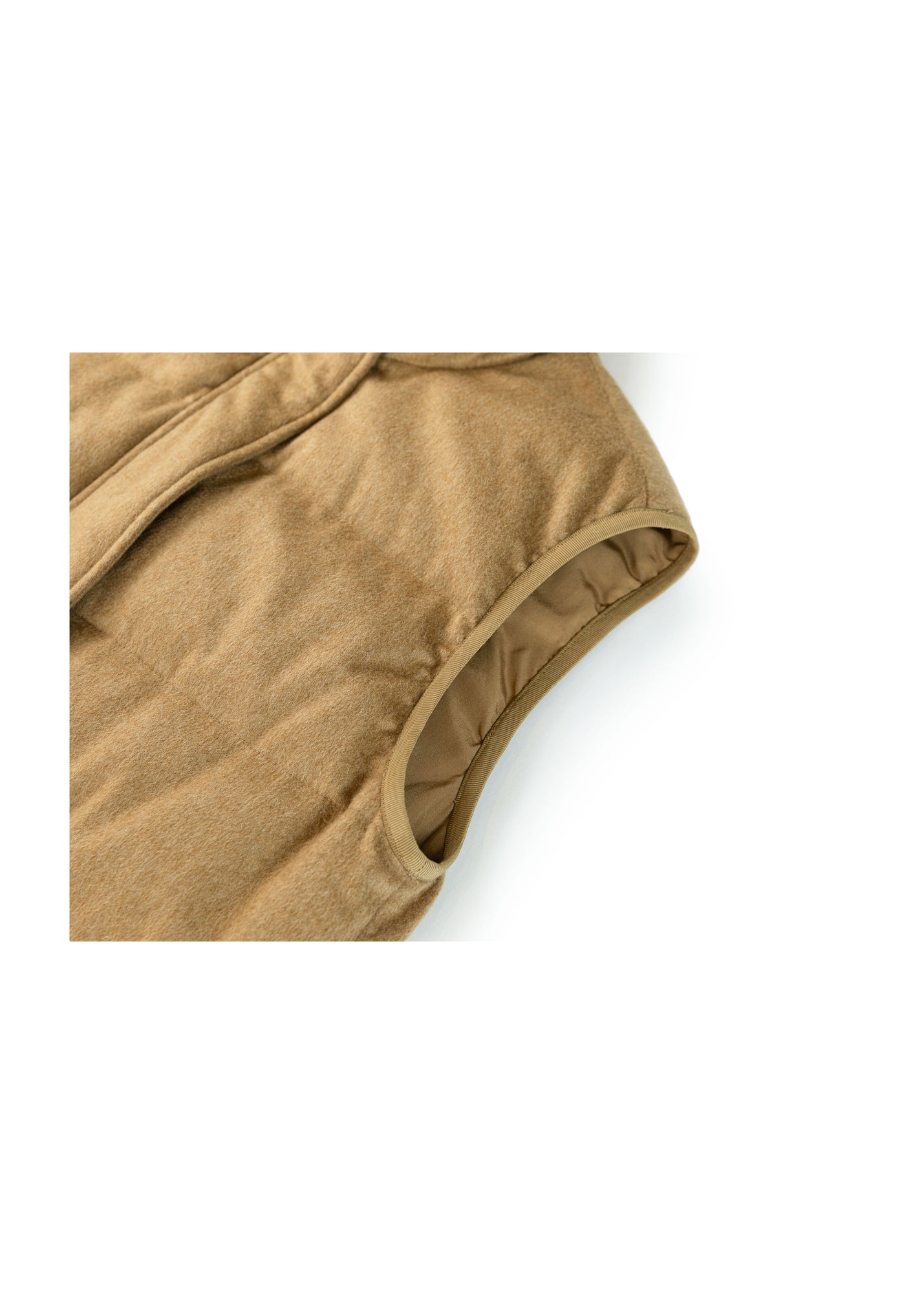 Quilted Vest | Camel