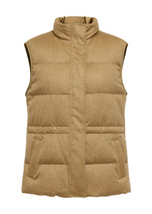 Quilted Vest | Camel