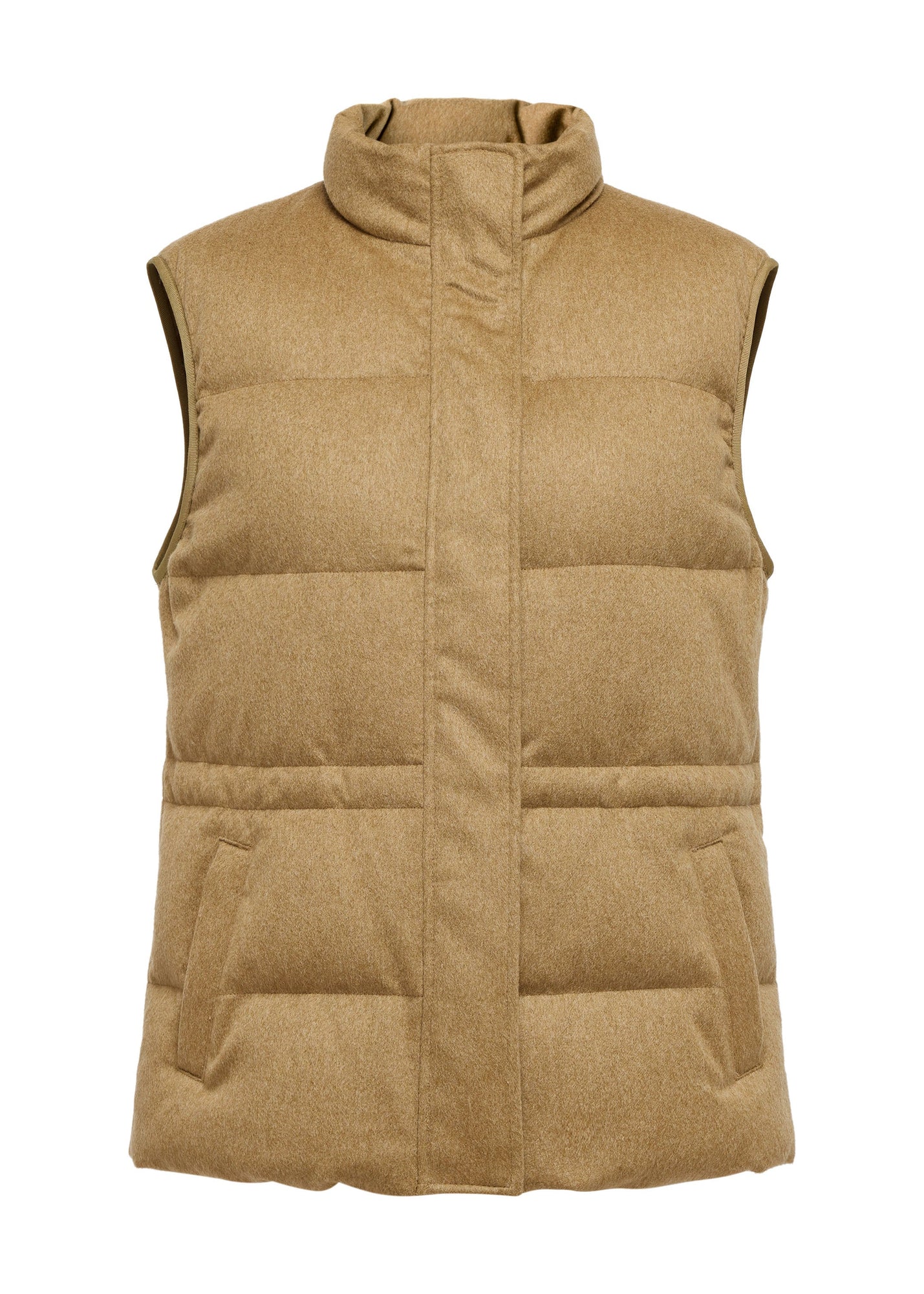Quilted Vest | Camel
