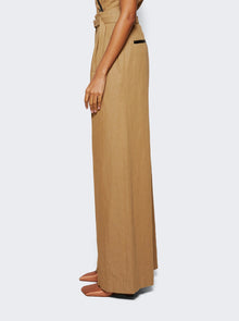 Women | Proenza Schouler | Dana Wide Leg Pant Hazelnut | Tan