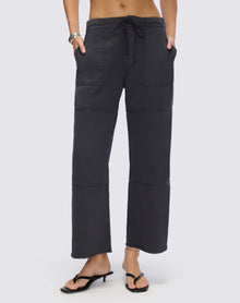 Womens | Beach Pant Crop | Washed Black
