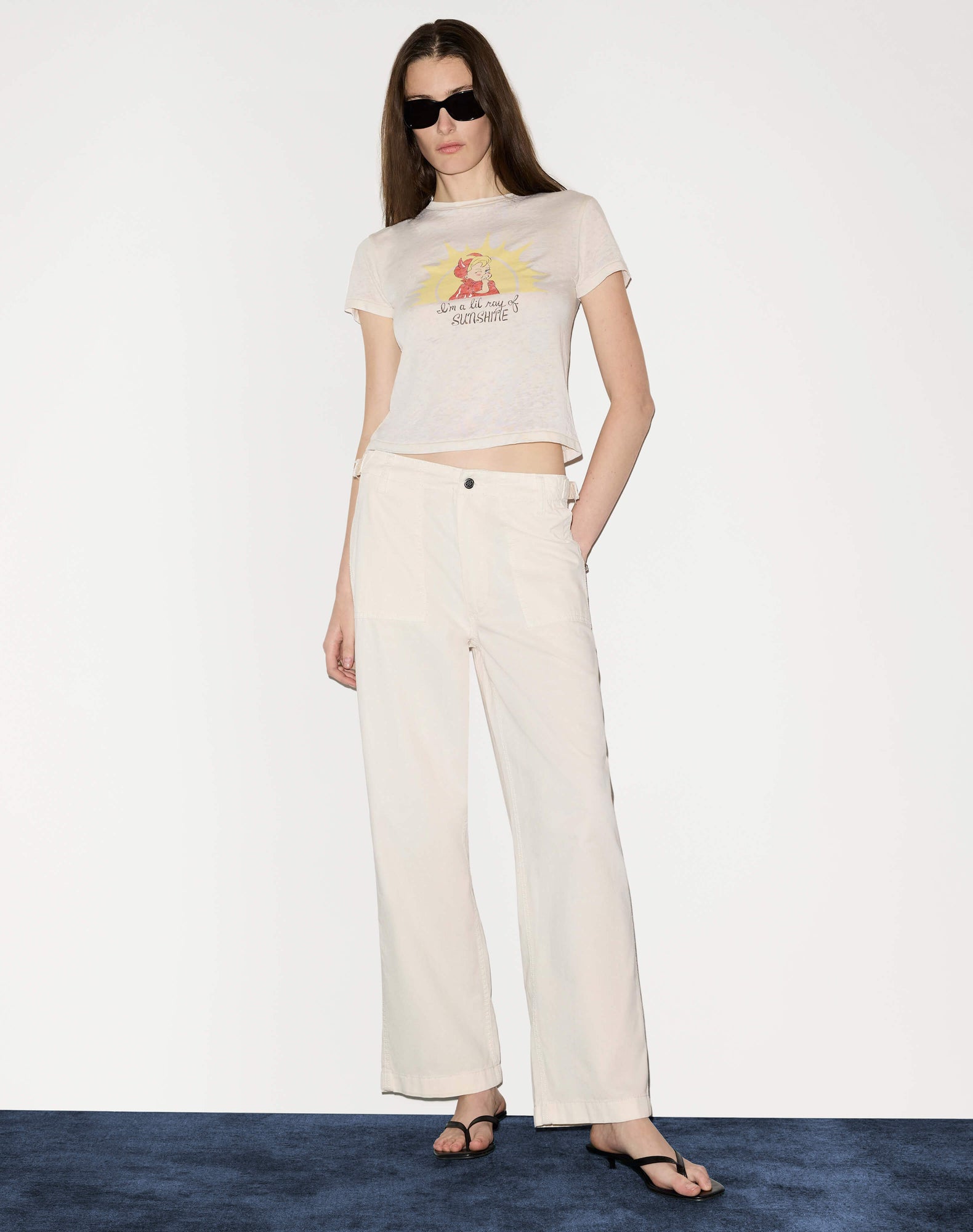 Womens | Burnout Classic "Ray of Sunshine" Tee | Vintage White